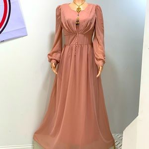 Women long sleeve maxi dress long dress  size M 40